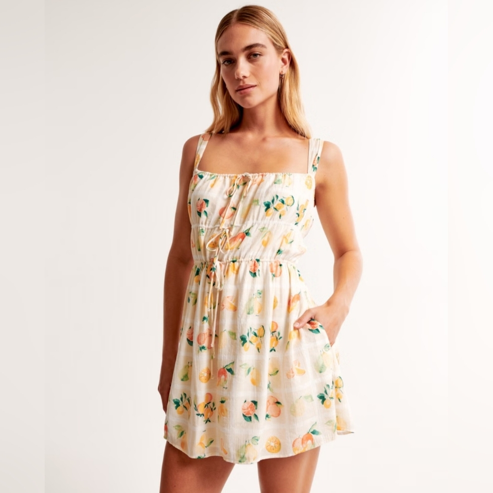 A&F "Tie-Front Mini Dress," size XS